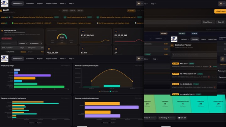 Rayenna Energy Zenith Command Center and CRM platform